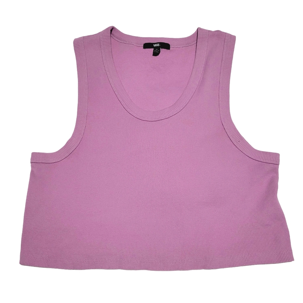 Vans Purple Cropped Tank Top Size XL